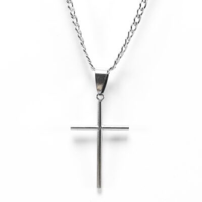 Colar Crucifixo Masculino Aço (3)