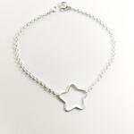 Pulseira De Estrela Em Prata