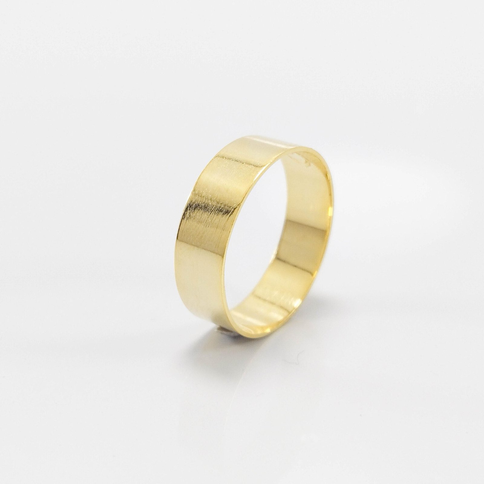 Aliança de Casamento 6mm Reta Ouro 18k (Unidade)