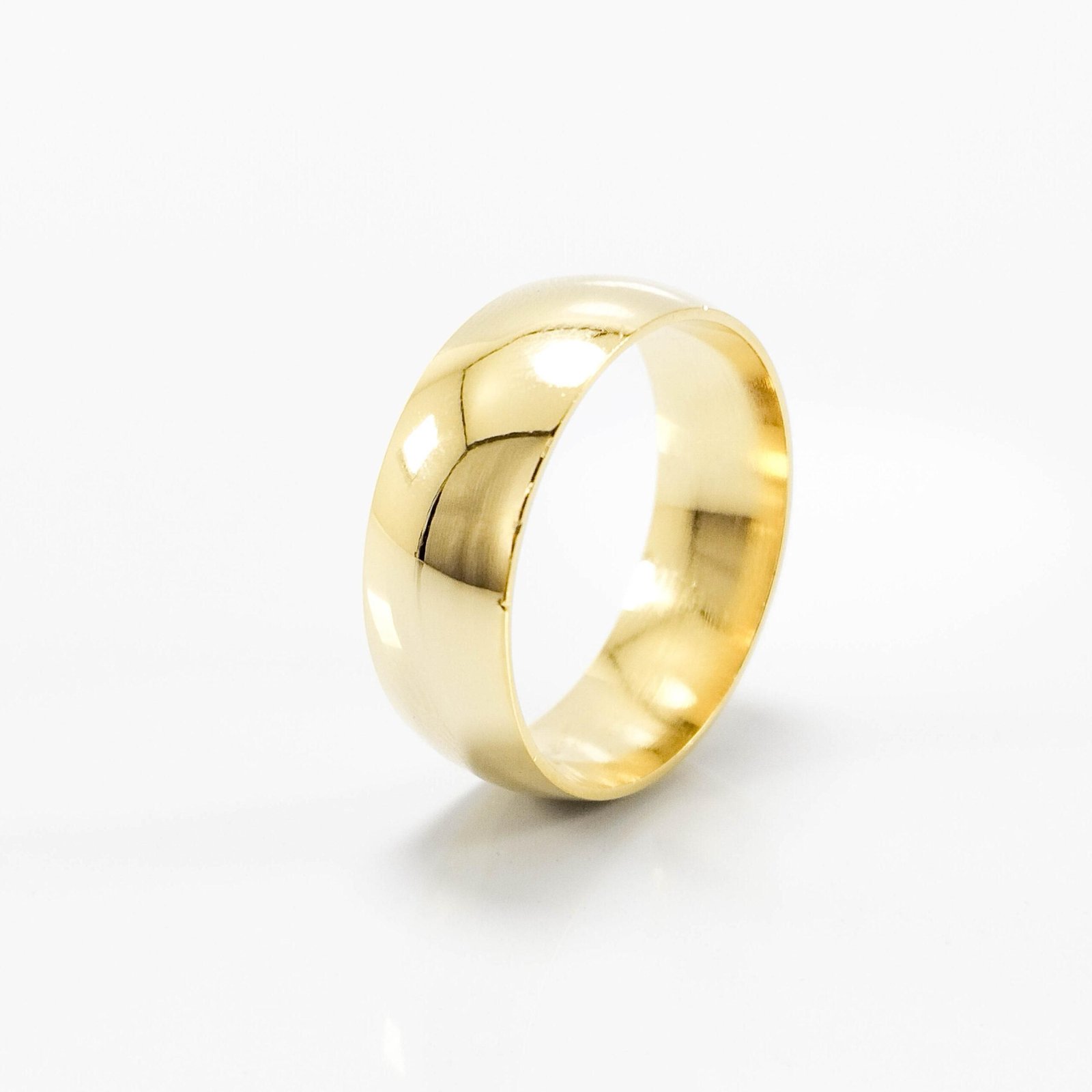 Aliança de Casamento 7mm Abaulada Semi Anatomica Ouro 18k (Unidade)