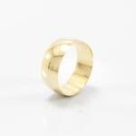 Aliança de Casamento 8mm Abaulada Lisa Ouro 18k (Unidade)