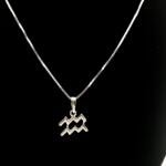 Colar Prata Signo Aquário