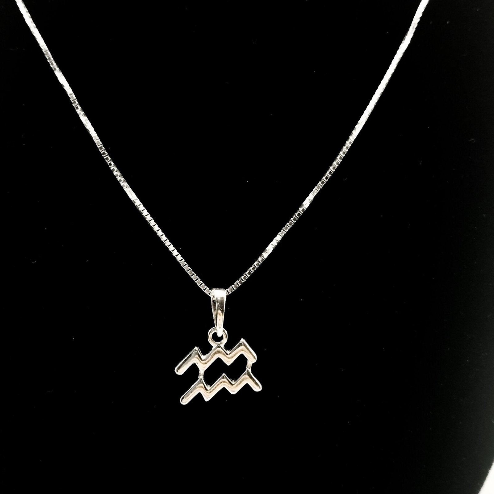 Colar Prata Signo Aquário