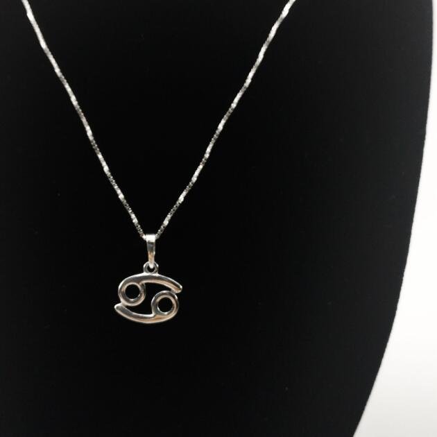 Colar Prata Signo Câncer