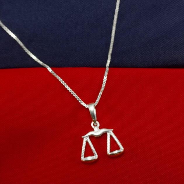 Colar Prata Signo Libra 2