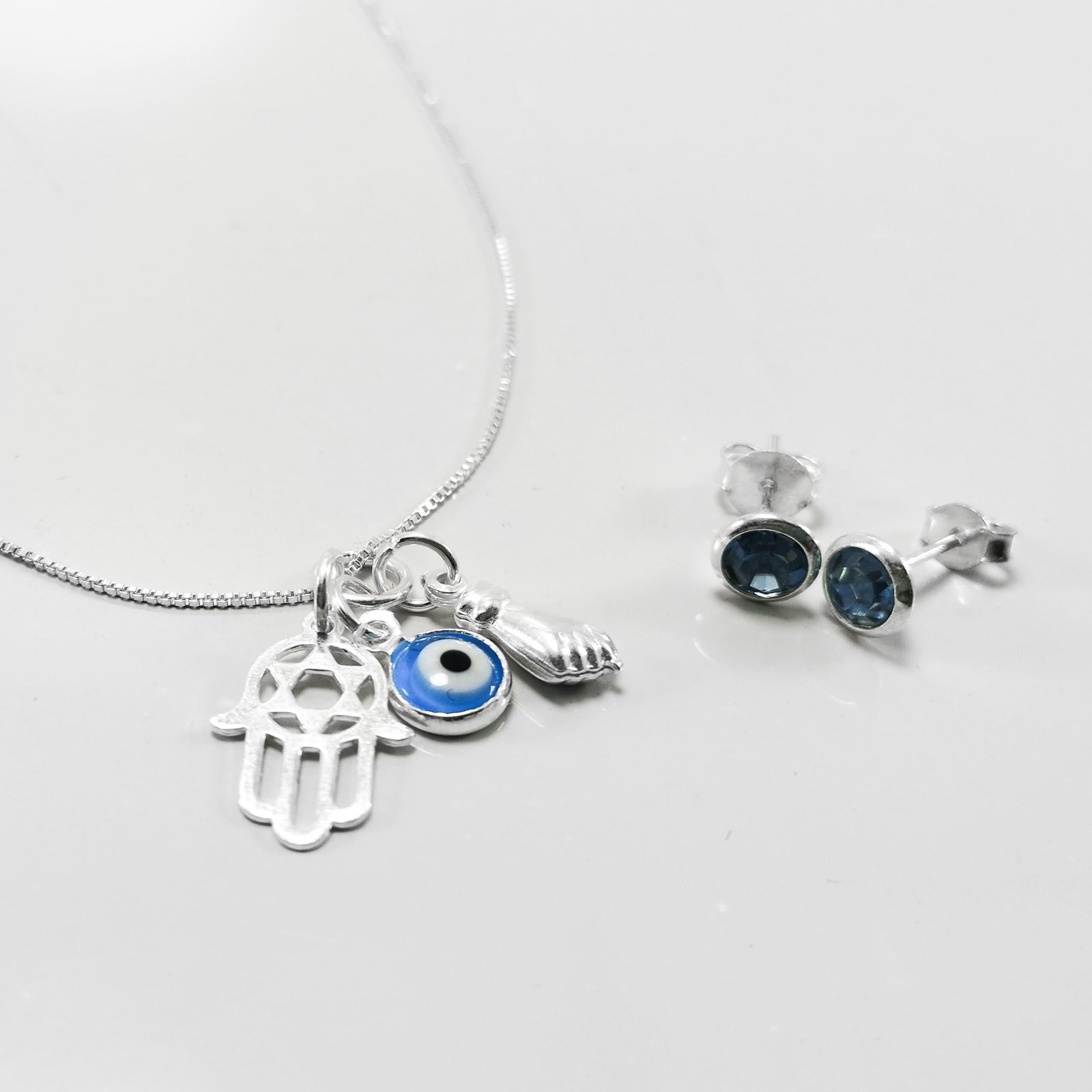 Kit Amuletos Em Prata