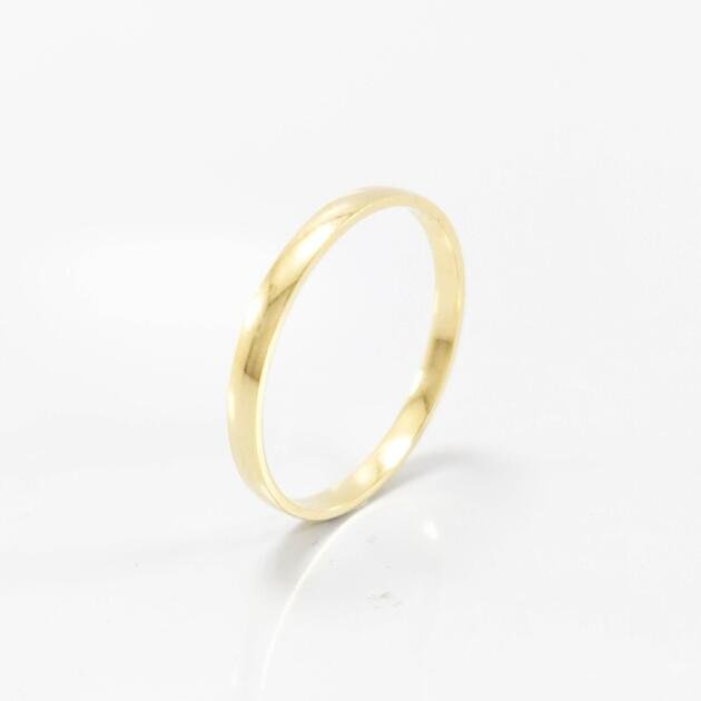 Aliança de Casamento 2mm Abaulada Semi Anatomica Ouro 18k (Unidade)