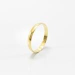 Aliança de Casamento 3mm Abaulada Reta Ouro 18k (Unidade)