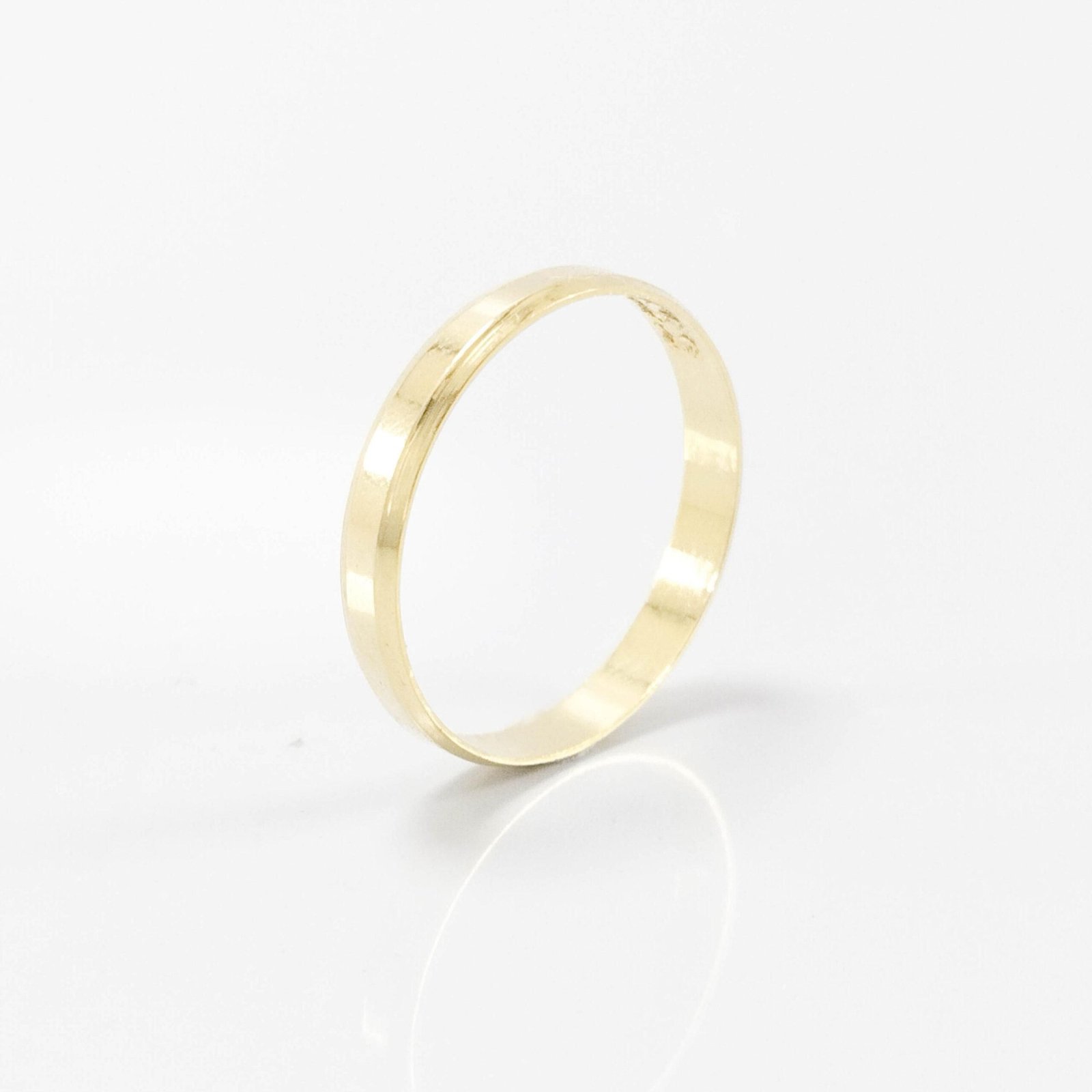 Aliança de Casamento 3mm Chanfrada Ouro 18k (Unidade)
