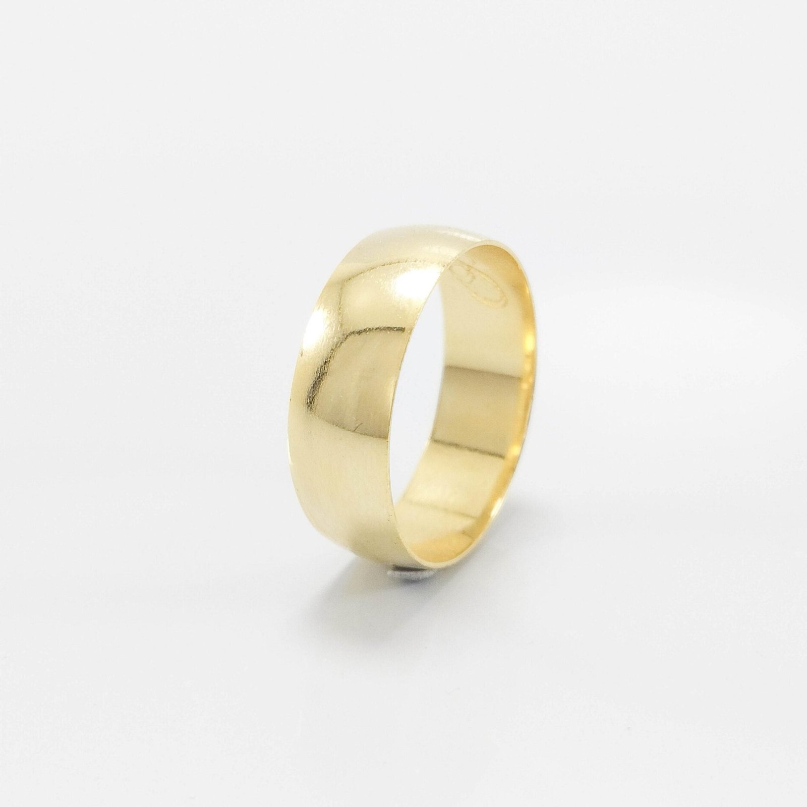 Aliança de Casamento 6mm Abaulada Reta Ouro 18k (Unidade)