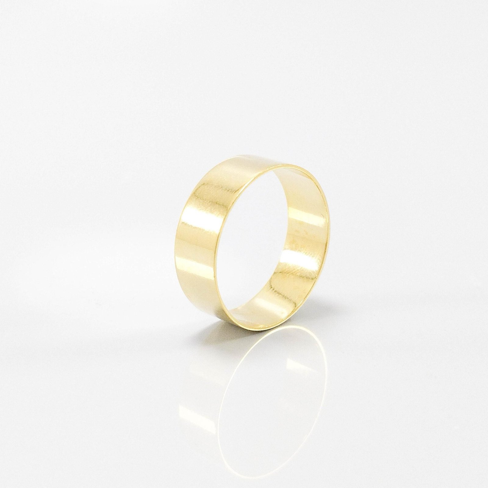 Aliança de Casamento 8mm Reta Ouro 18k (Unidade)