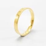 Aliança de Casamento 3mm Semi Anatomica Ouro 18k (Unidade)