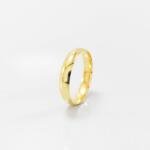 Aliança de Casamento 4mm Abaulada Semi Anatomica Ouro 18k (Unidade)