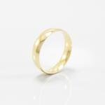 Aliança de Casamento 5mm Abaulada Semi Anatomica Ouro 18k (Unidade)