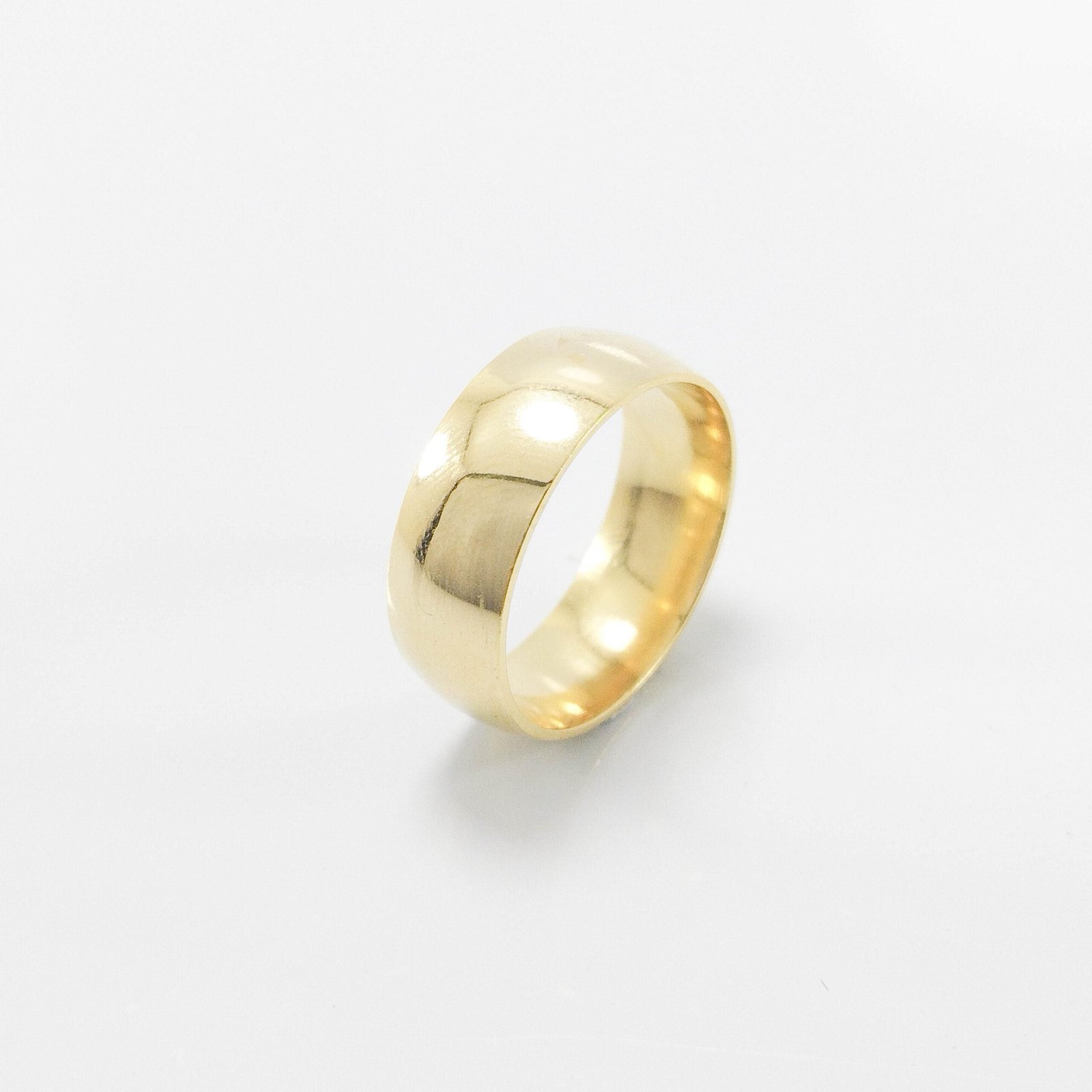 Aliança de Casamento 8mm Abaulada Anatomica Ouro 18k (Unidade) - Imagem 2