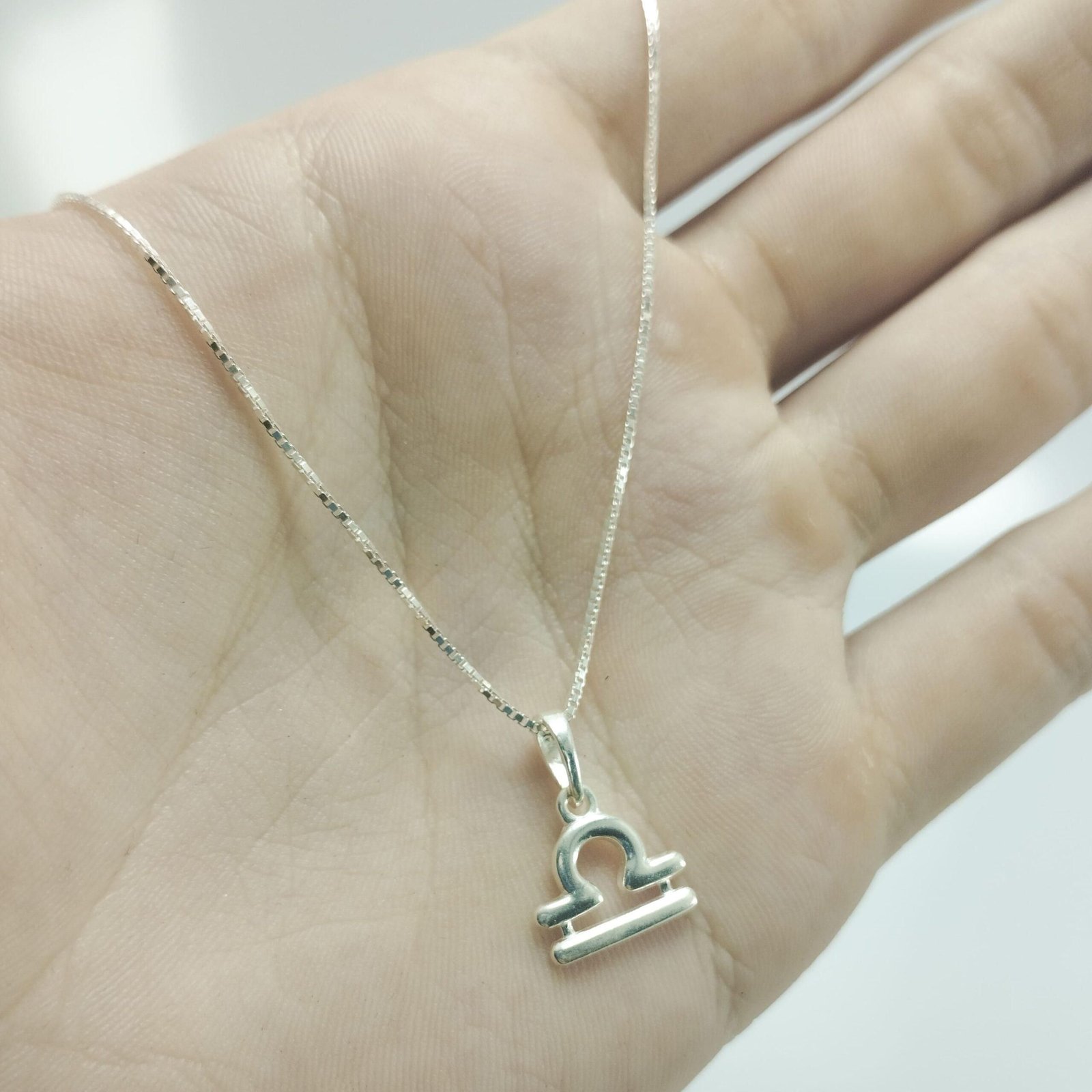 Colar Prata Signo Libra - Imagem 2