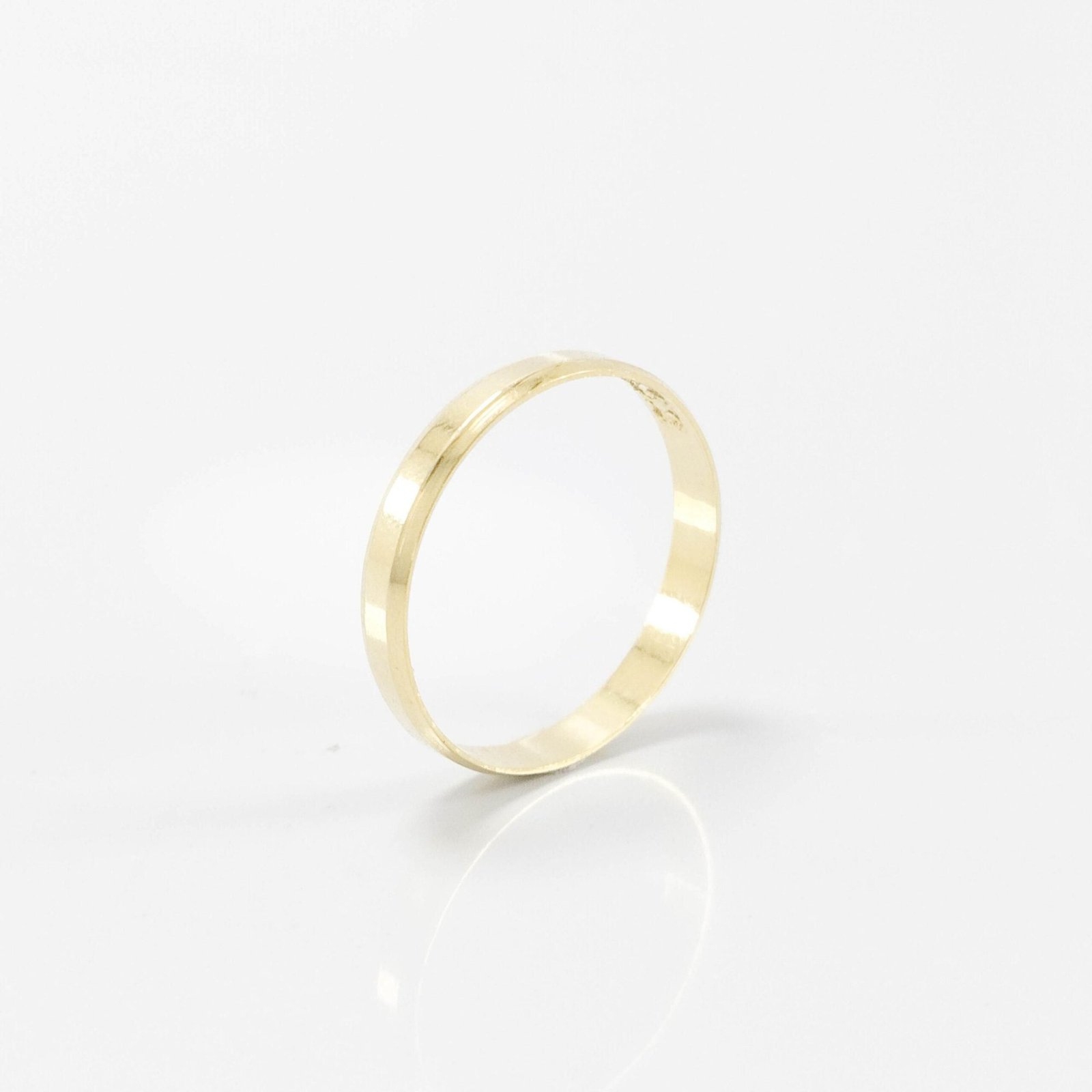 Aliança de Casamento 3mm Chanfrada Ouro 18k (Unidade) - Imagem 2