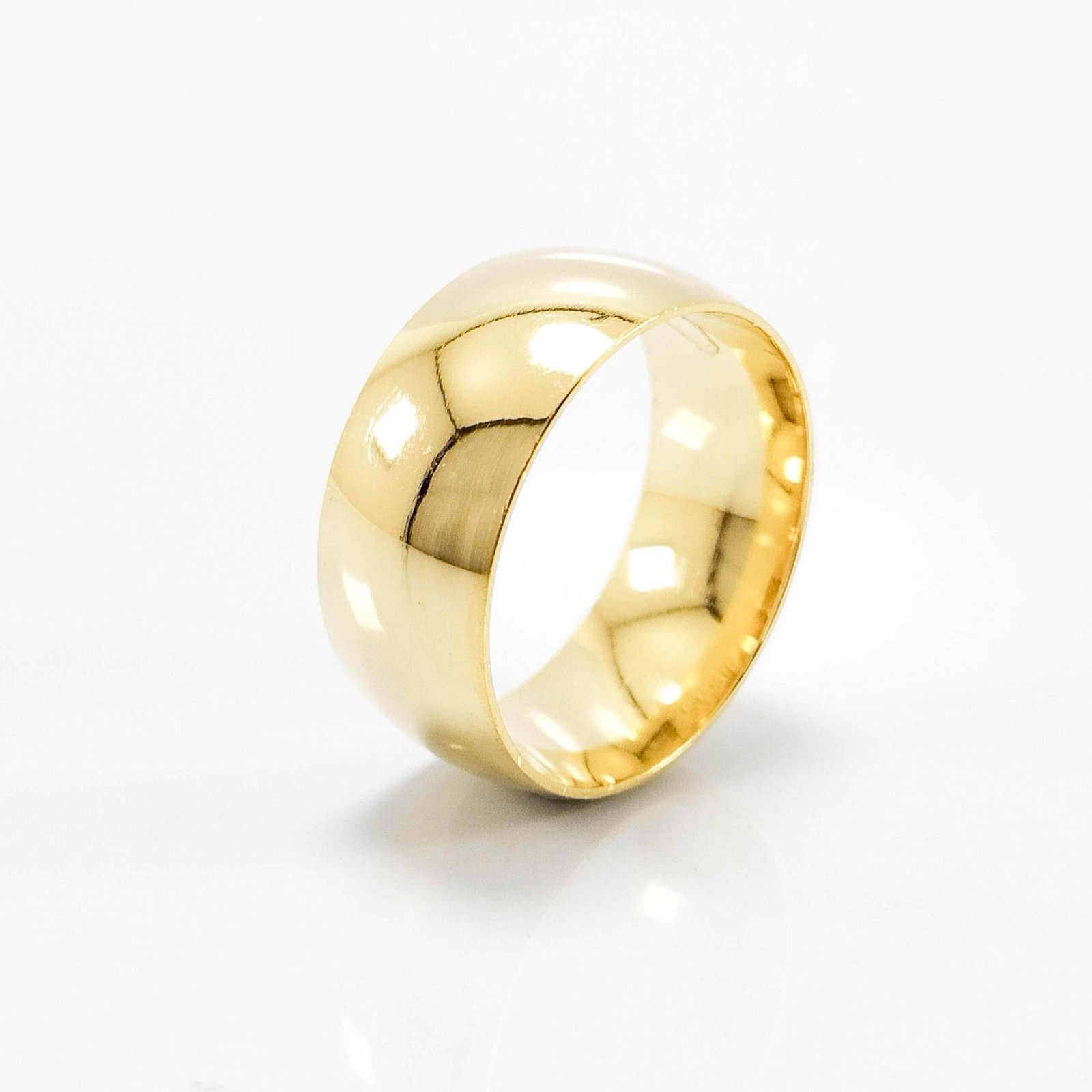 Aliança de Casamento 9mm Abaulada Semi Anatomica Ouro 18k (Unidade) - Imagem 2