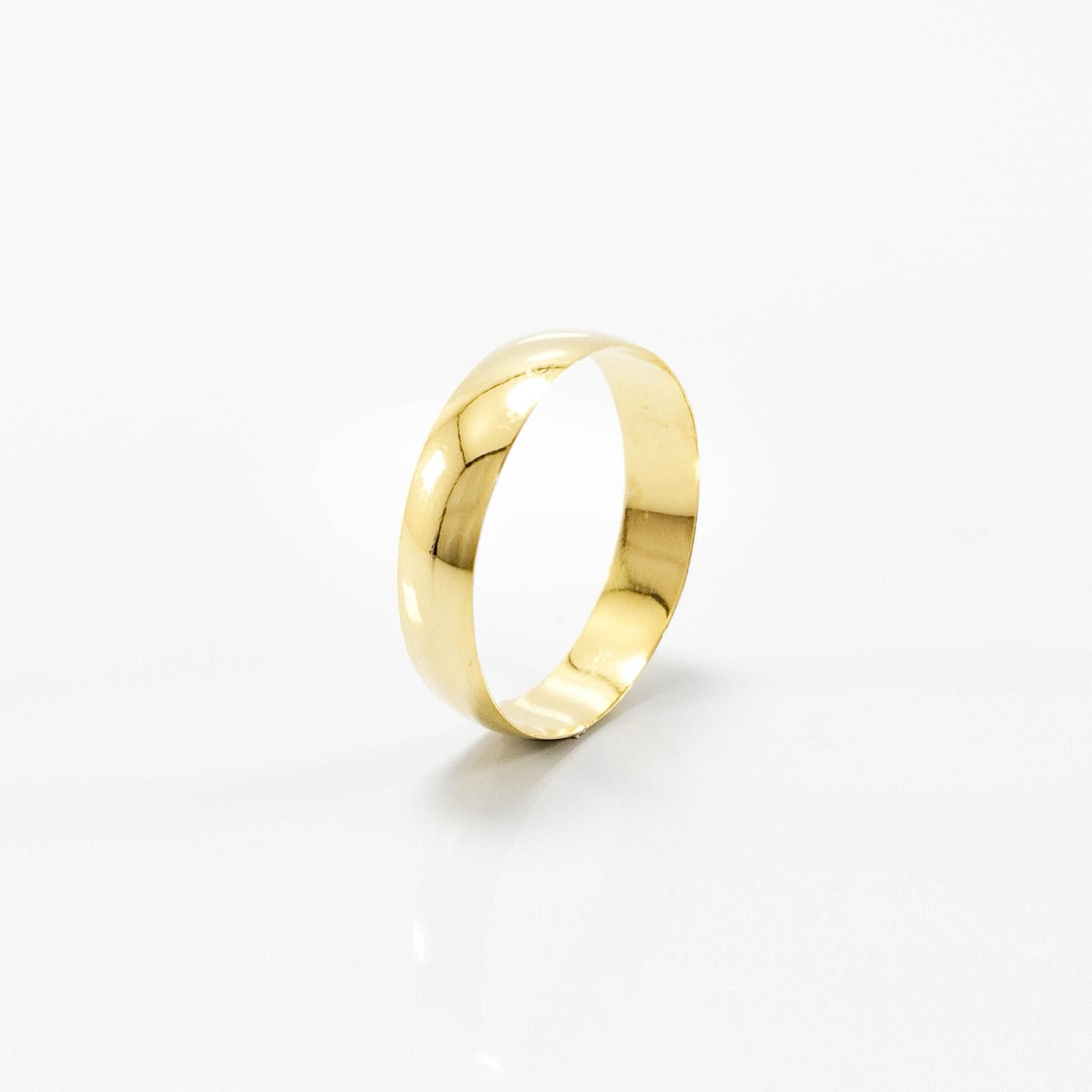 Aliança de Casamento 5mm Abaulada Reta Ouro 18k (Unidade) - Imagem 2