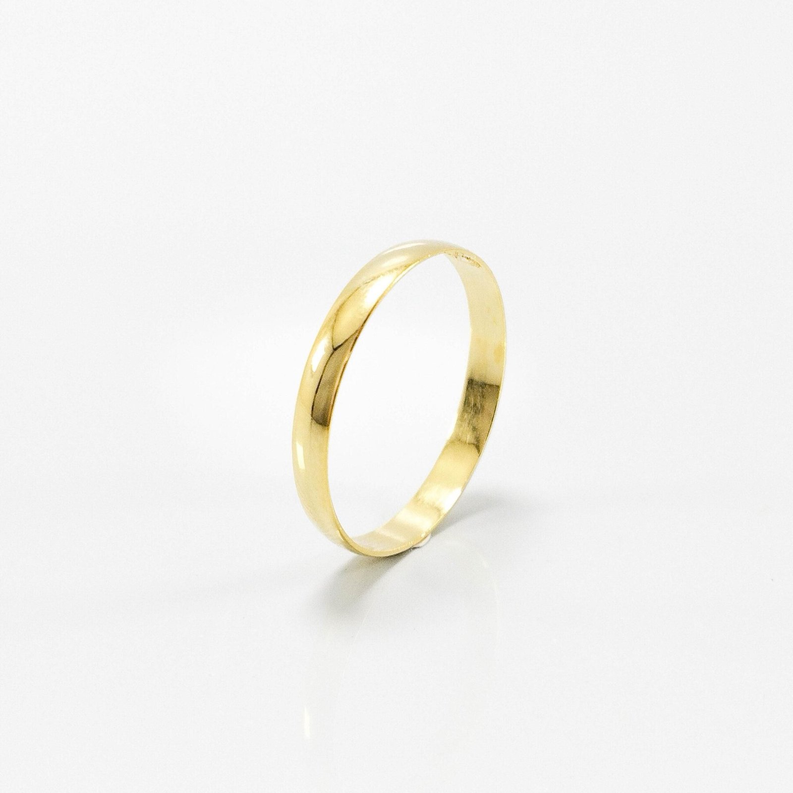 Aliança de Casamento 3mm Abaulada Reta Ouro 18k (Unidade) - Imagem 3