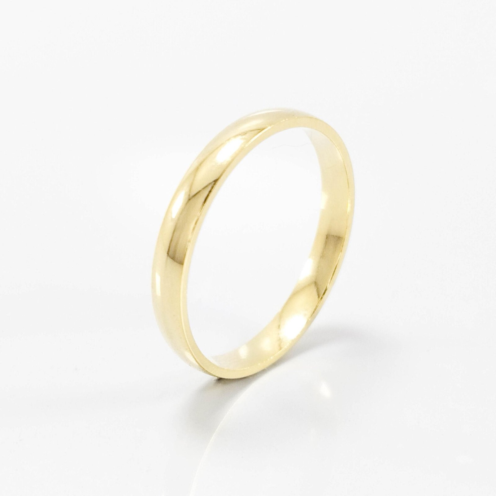 Aliança de Casamento 3mm Abaulada Semi Anatomica Ouro 18k (Unidade) - Imagem 3