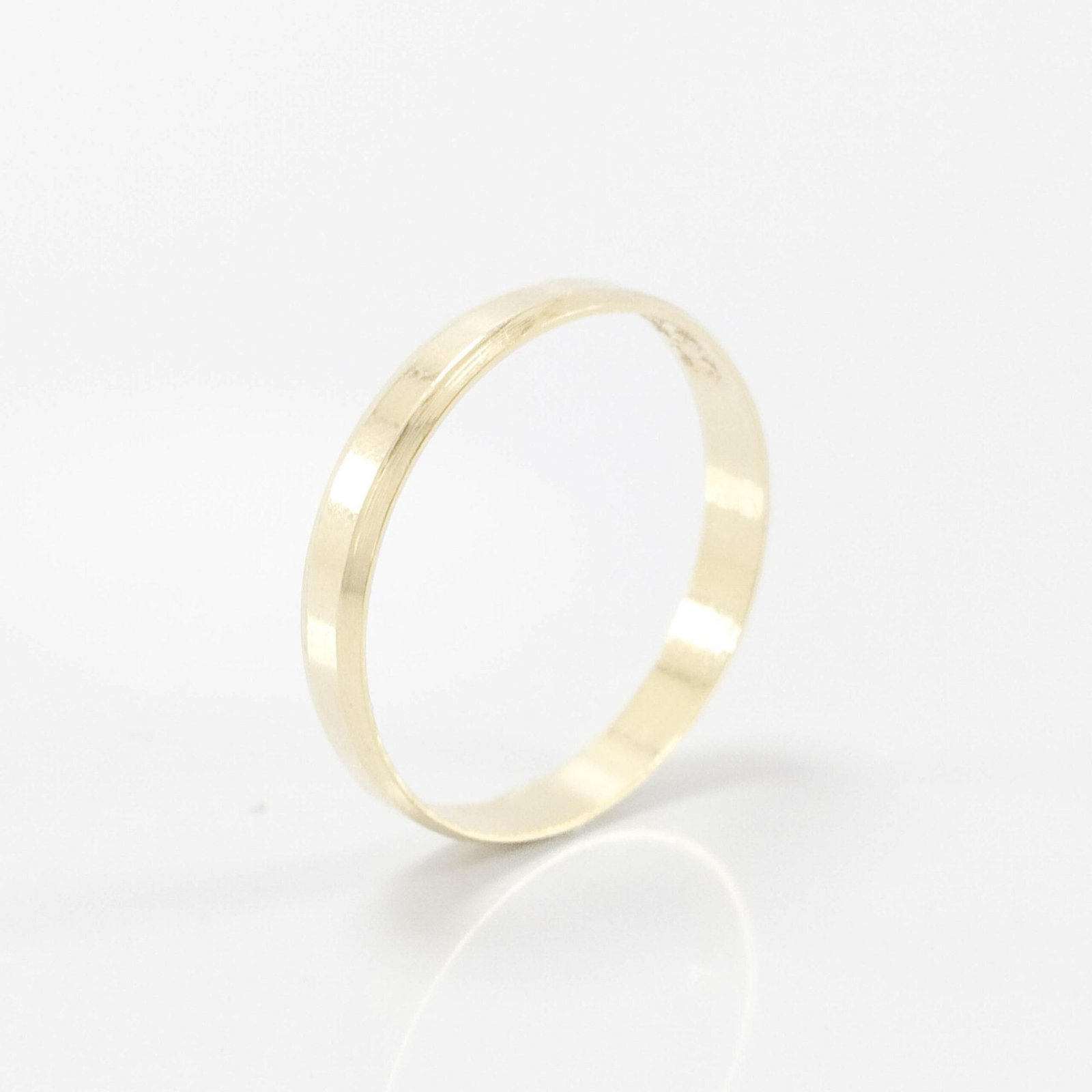 Aliança de Casamento 3mm Chanfrada Ouro 18k (Unidade) - Imagem 3