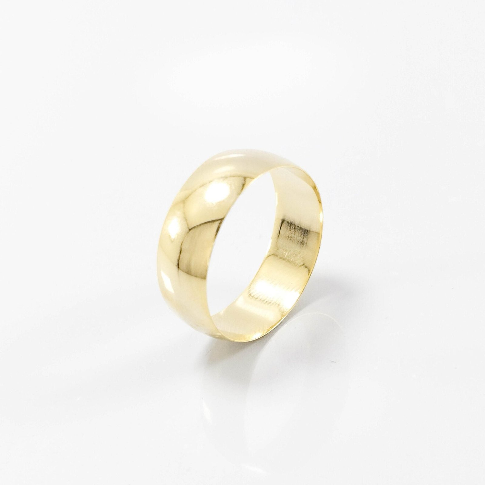Aliança de Casamento 7mm Abaulada Reta Ouro 18k (Unidade) - Imagem 3