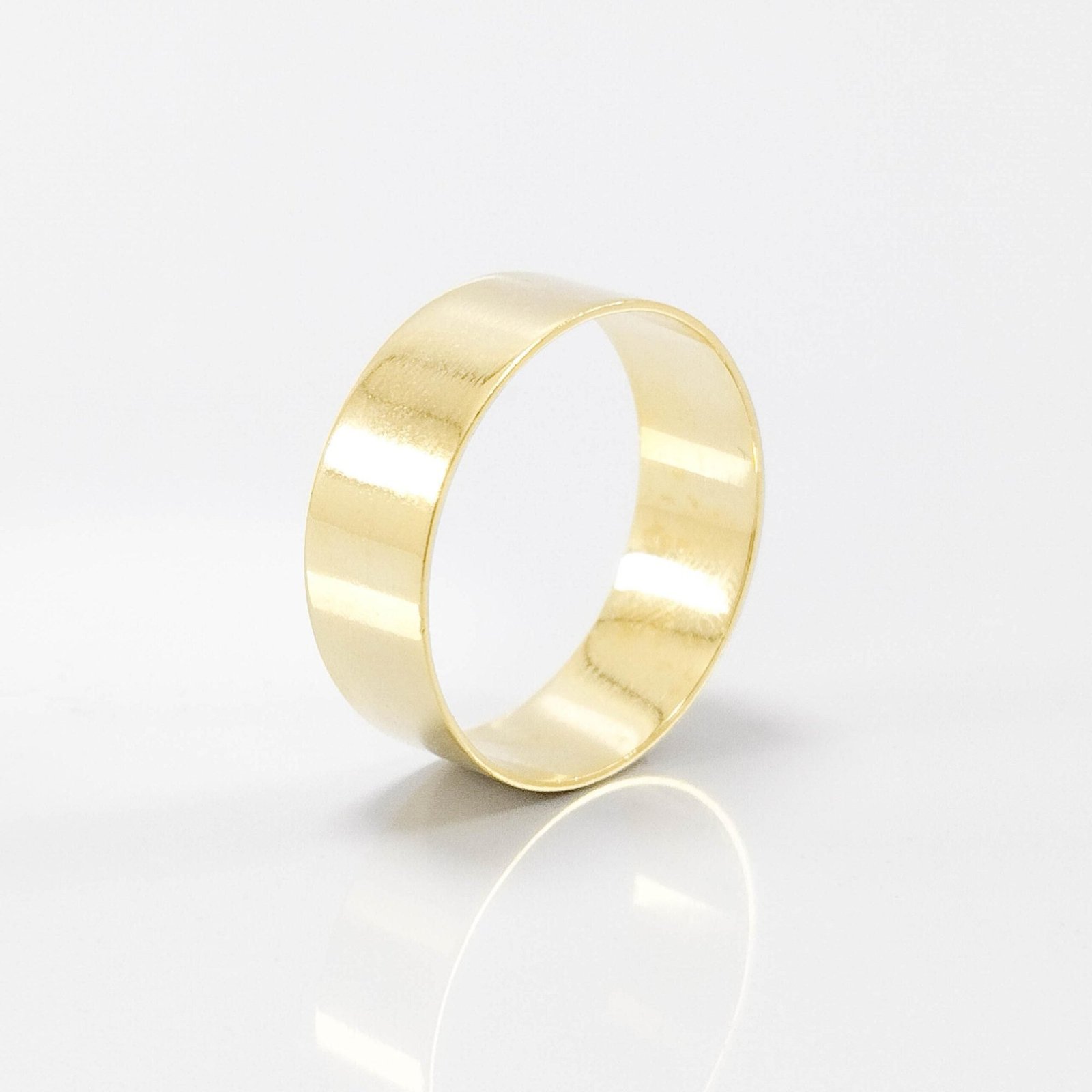 Aliança de Casamento 8mm Reta Ouro 18k (Unidade) - Imagem 3