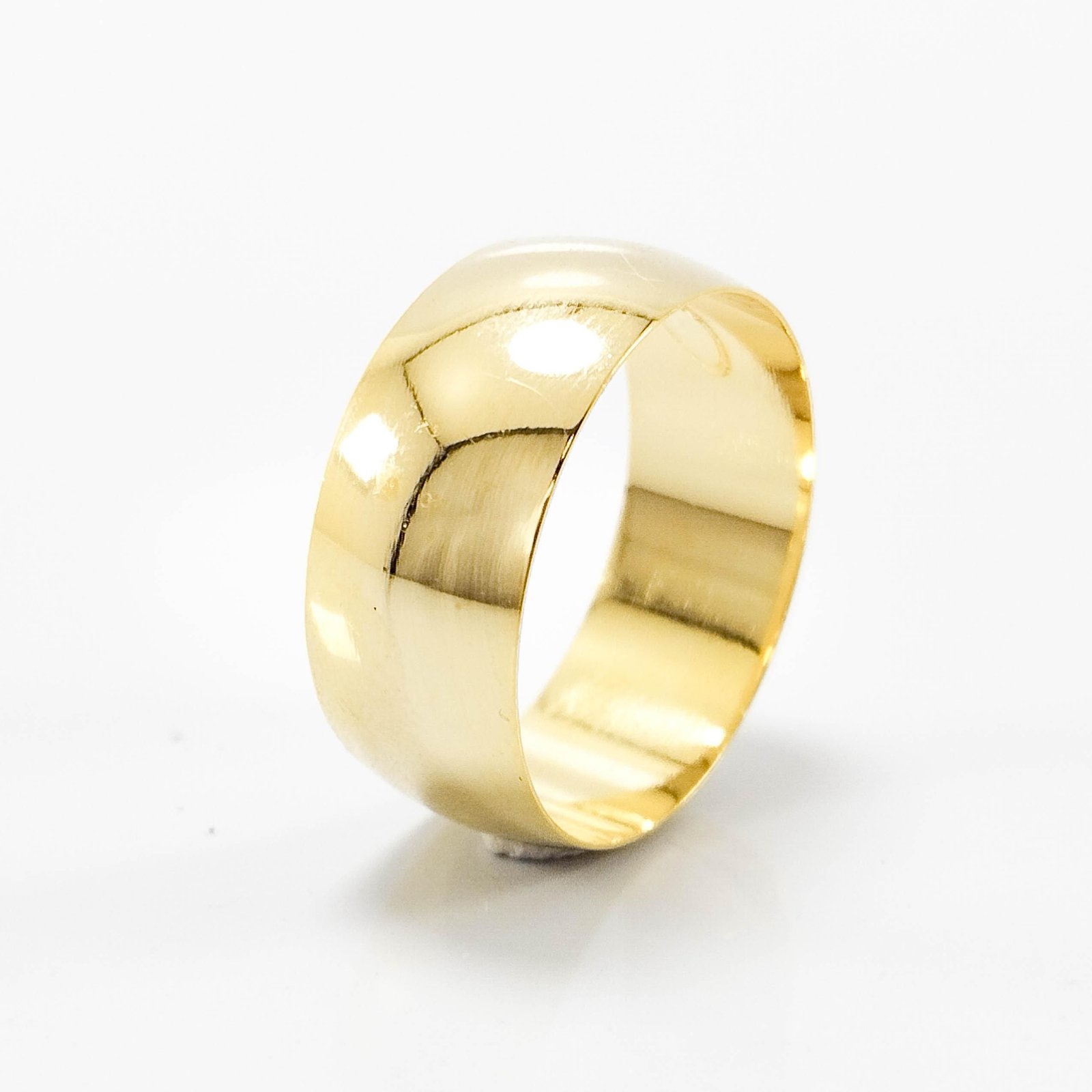 Aliança de Casamento 9mm Abaulada Reta Ouro 18k (Unidade) - Imagem 3