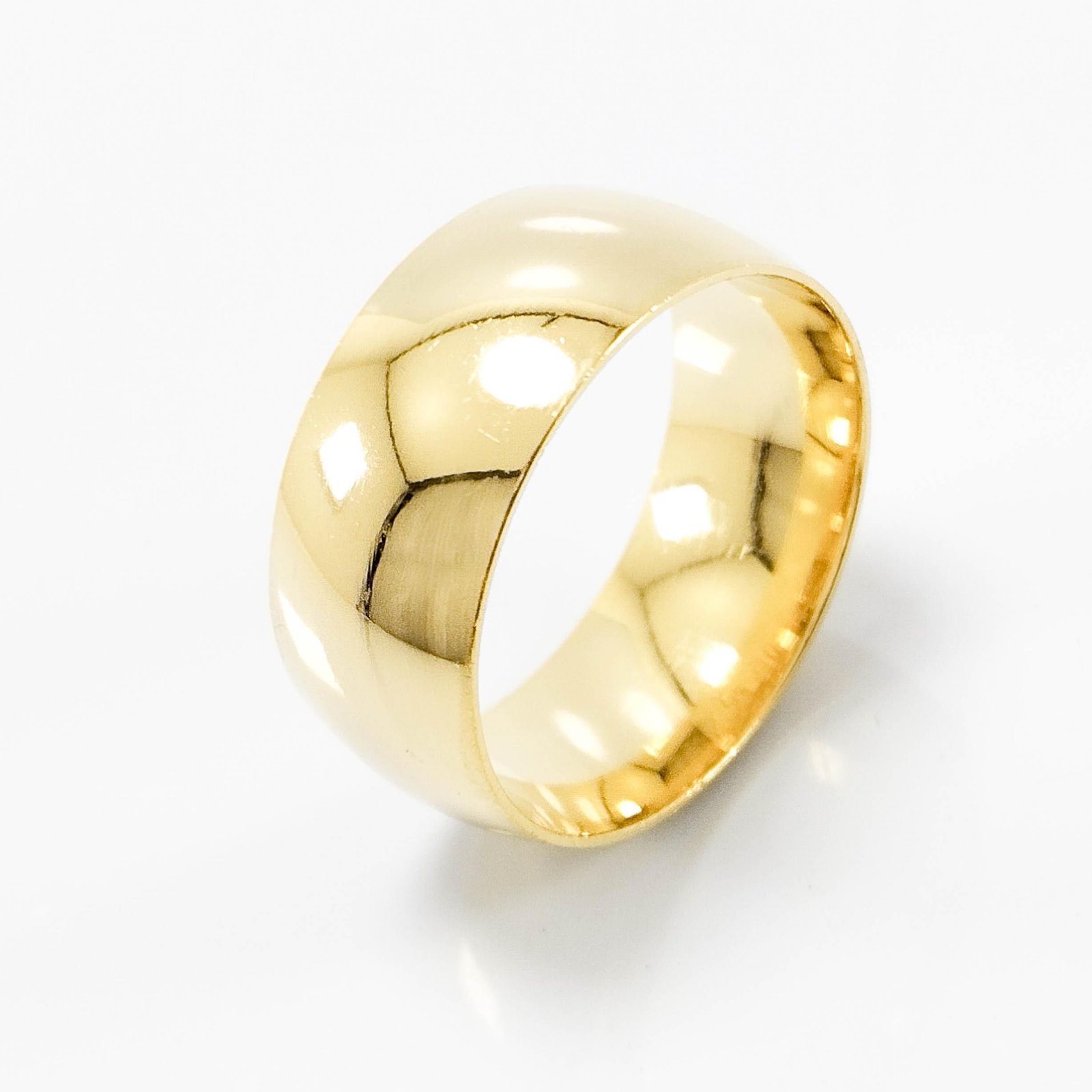 Aliança de Casamento 9mm Abaulada Semi Anatomica Ouro 18k (Unidade) - Imagem 3