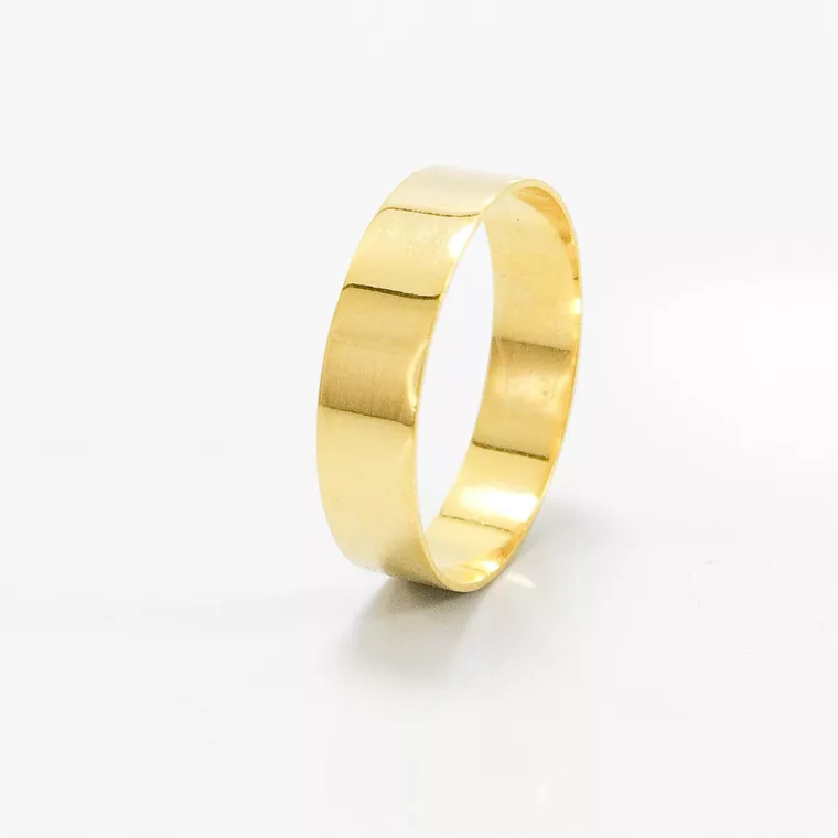 Aliança de Casamento 5mm Reta Ouro 18k (Unidade) - Imagem 3