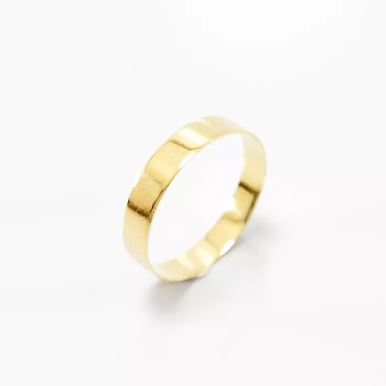 Aliança de Casamento 4mm Reta Ouro 18k (Unidade) - Imagem 3