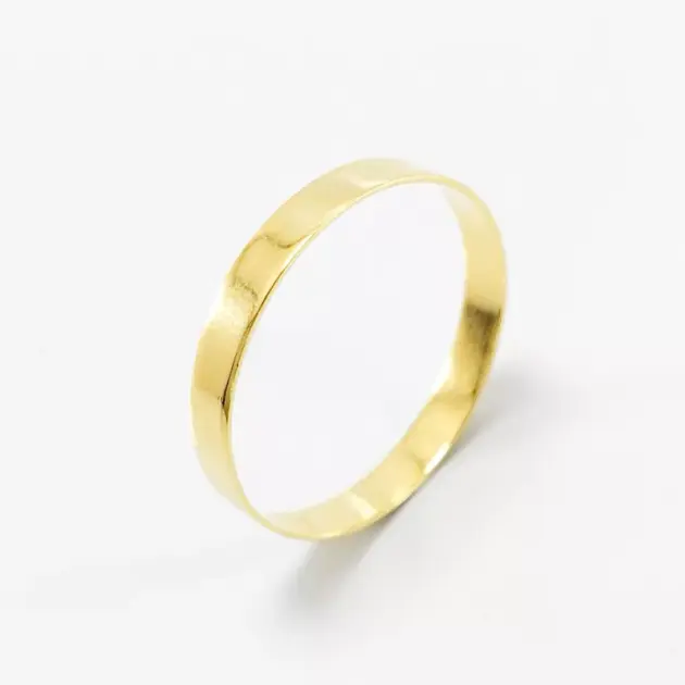 Aliança de Casamento 3mm Reta Ouro 18k (Unidade)