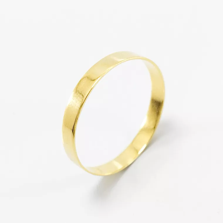 Aliança de Casamento 3mm Reta Ouro 18k (Unidade)