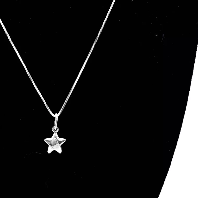 Colar De Estrela Em Prata